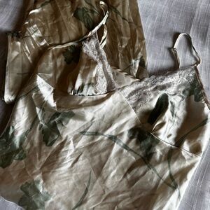Floral Satin Sleepwear Set